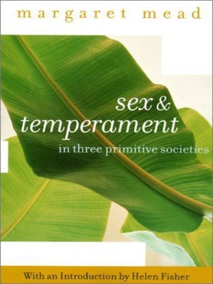 cover image of Sex & temperament in three primitive societies
